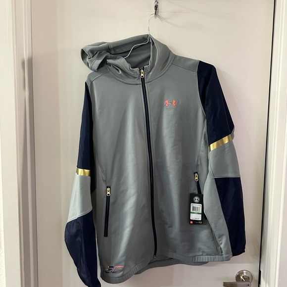 Under Armour Men’s Large Grey Tracksuit Set (Jacket/Pants) NWT(Retail for $185) - Picture 2 of 8